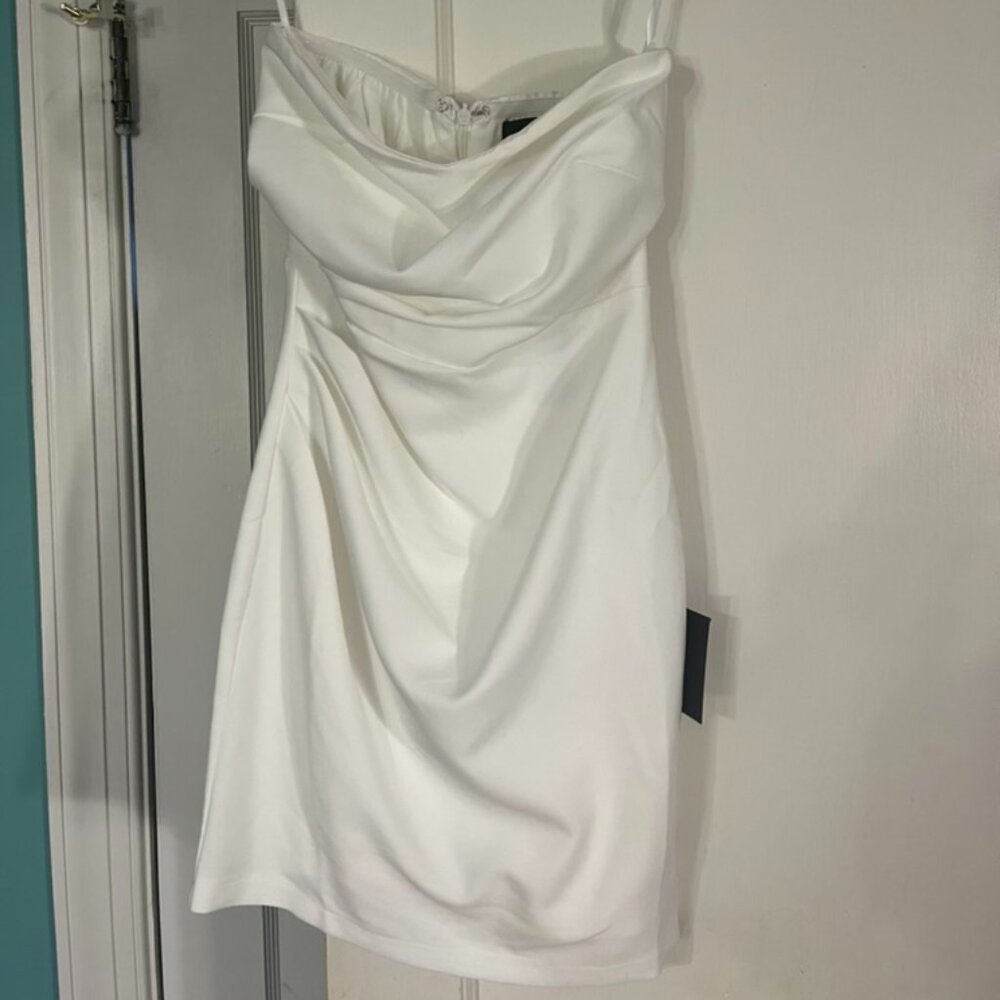Lulus White Strapless Mini Dress XS